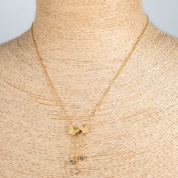 Steel Chain Necklace Butterfly