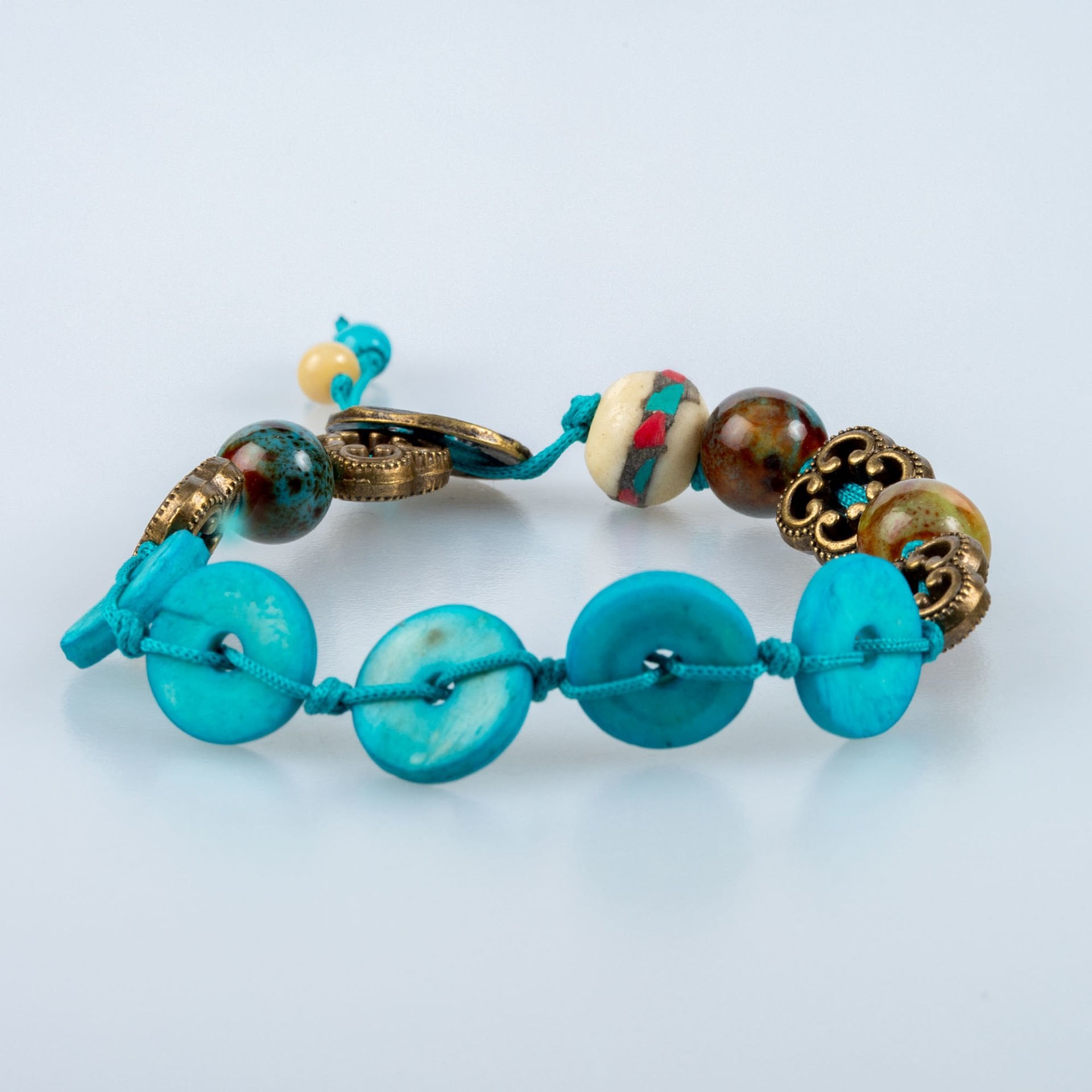 Etnik Doğal Taş Bileklik 2 Renk Seçeneği Renk 2