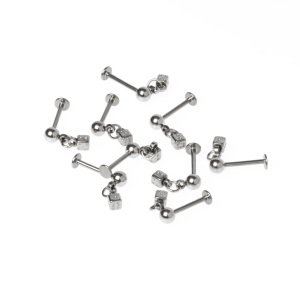 Toptan 316L Çelik Piercing Tragus 3mm Zar