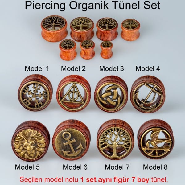 Piercing Tunnel 1 Set 7 Sizes