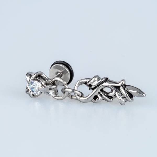 Steel Earring Gothic - Single