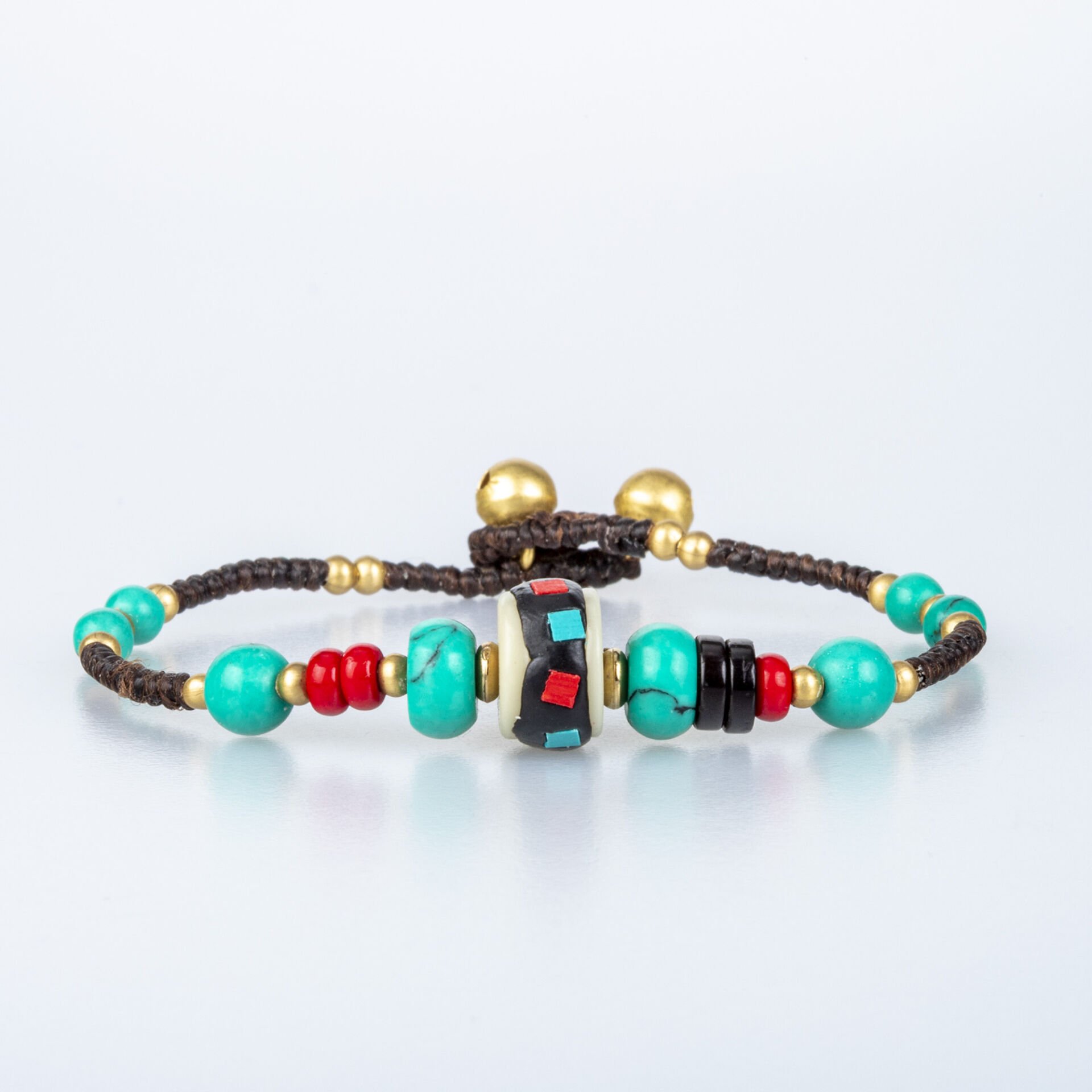 Doğal Taş Tibet Etnik Bileklik