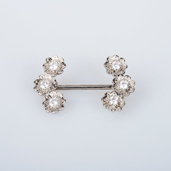 Piercing Göğüs Taşlı