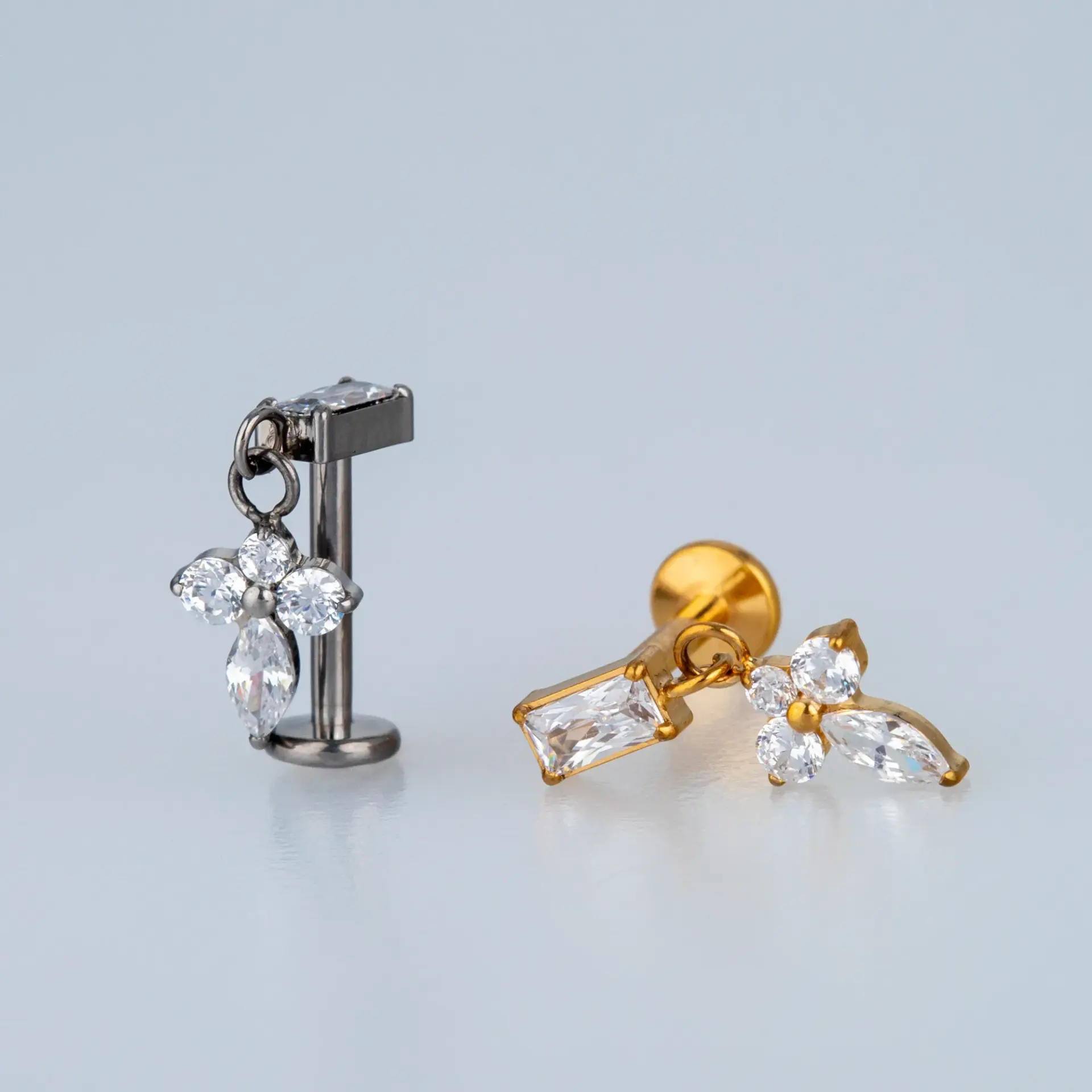 Piercing G23 Titanyum Tragus Helix Sarı 8mm