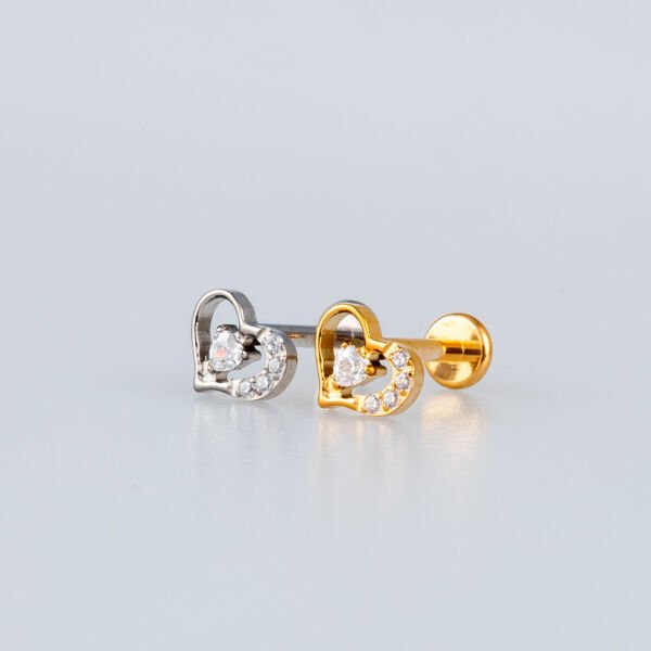 Piercing Titanyum Tragus Kalp