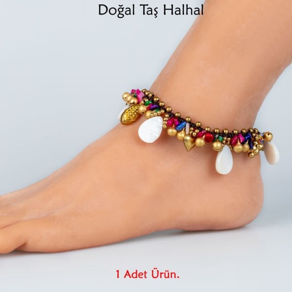 Doğal Taş  Halhal- 4 Renk Seçeneği Renk 4