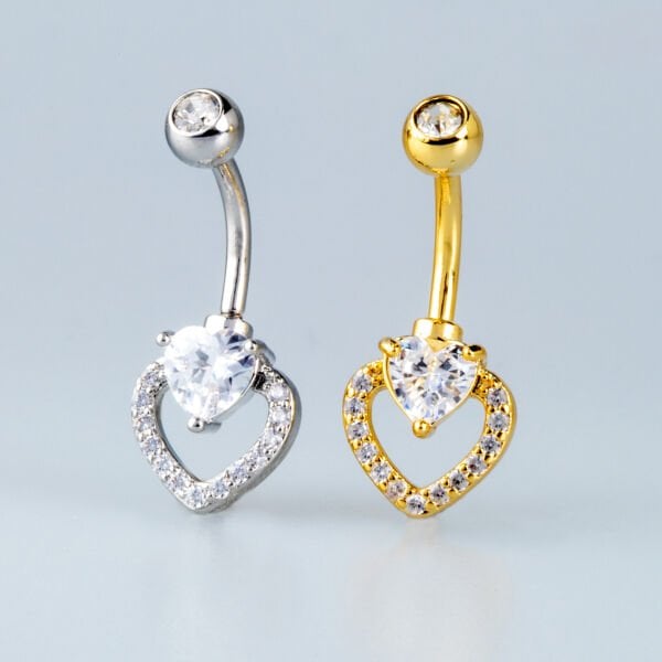 Piercing Göbek Kalp