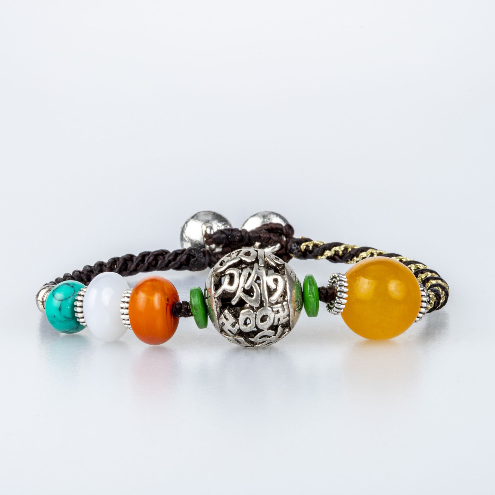 Doğal Taş Tibet Etnik Bileklik