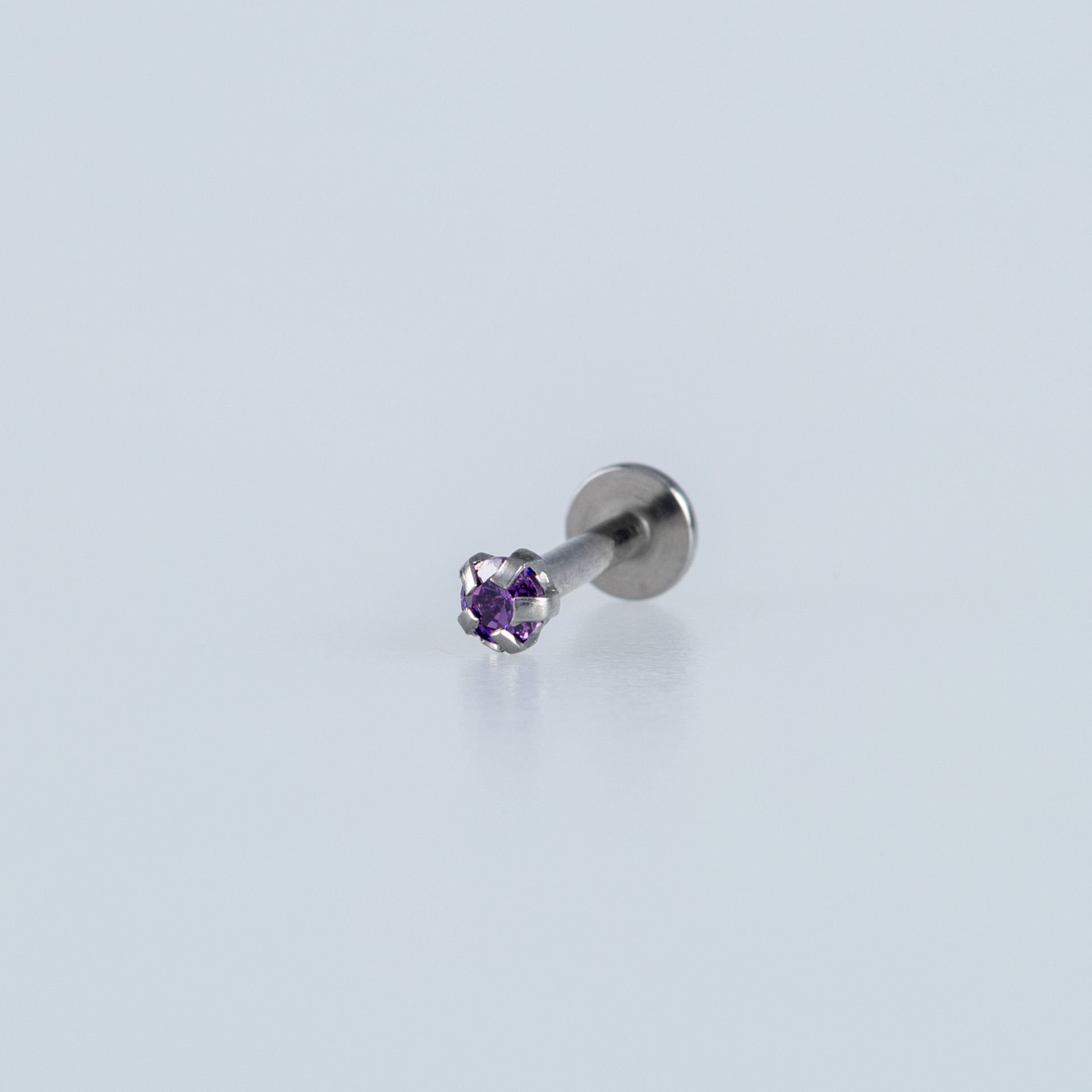 Piercing Labret 2.5mm Taş