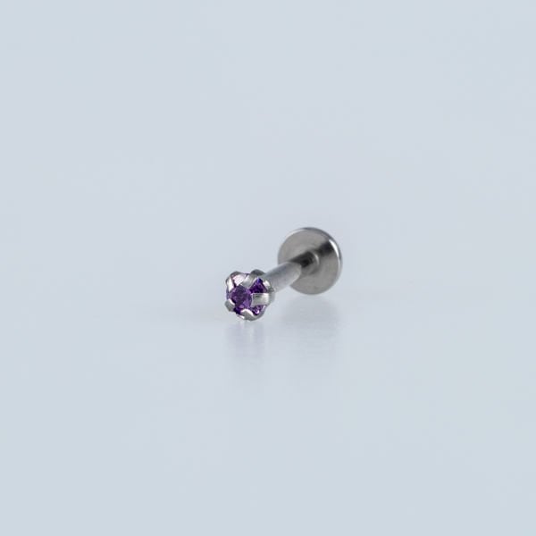 Piercing Labret 2.5mm Taş