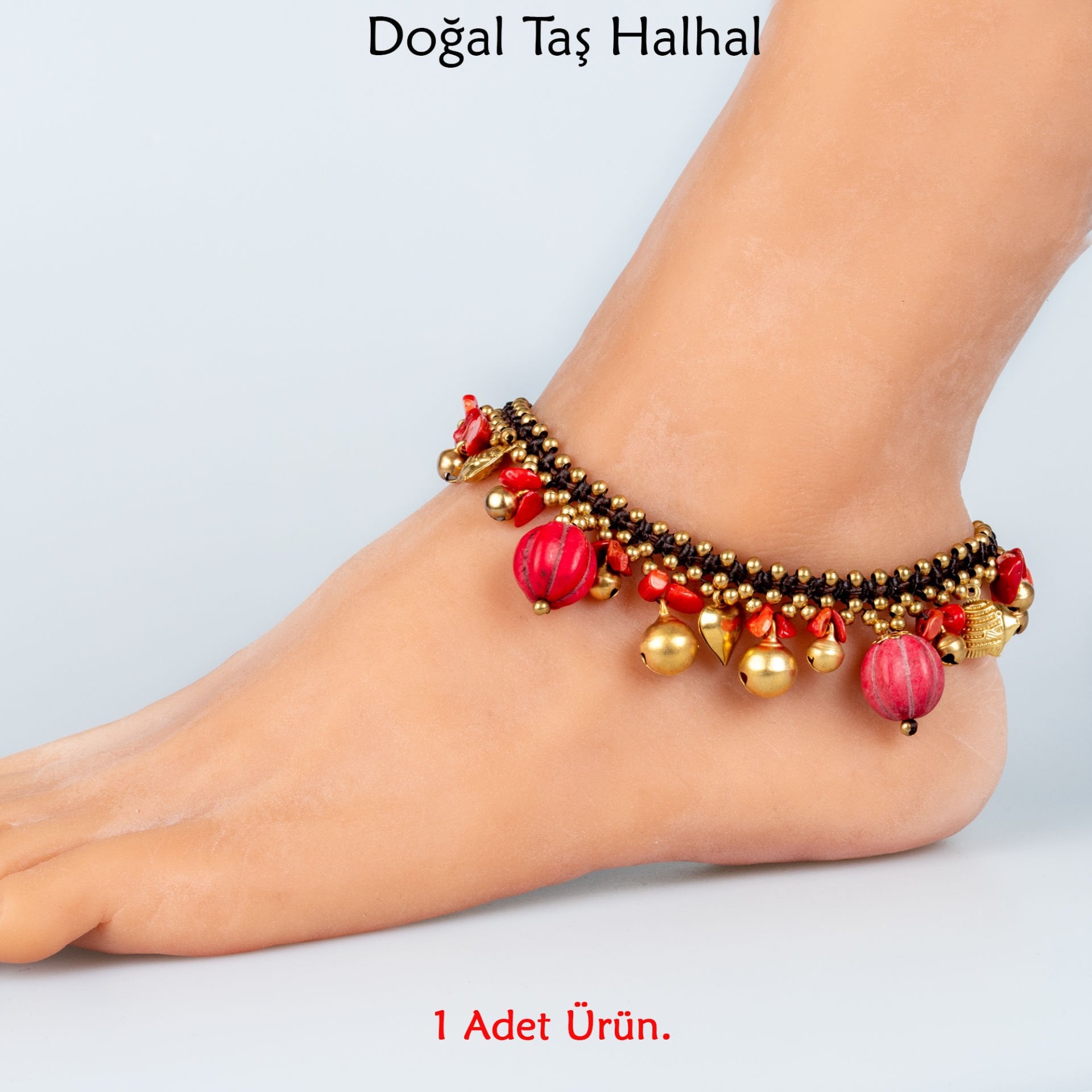 Doğal Taş  Halhal- 3 Renk Seçeneği Renk 2