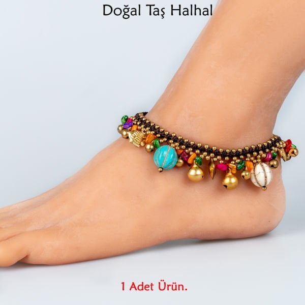 Doğal Taş  Halhal- 3 Renk Seçeneği Renk 3