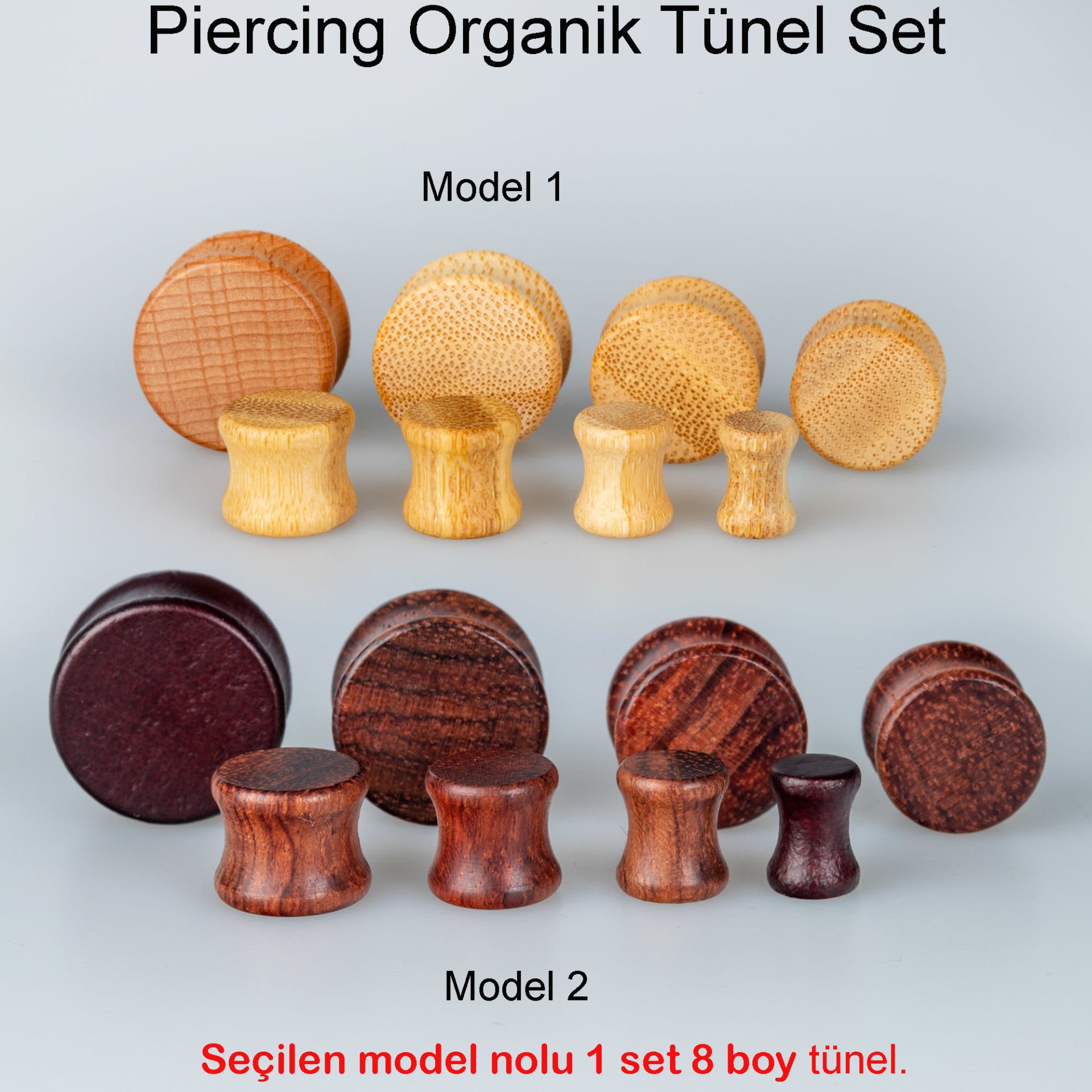 Piercing Tunnel 1 Set 8 Sizes