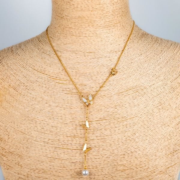 Çelik Zincir Kolye Kelebek