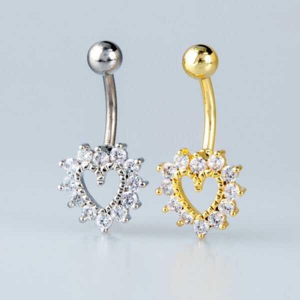 Piercing Göbek Kalp