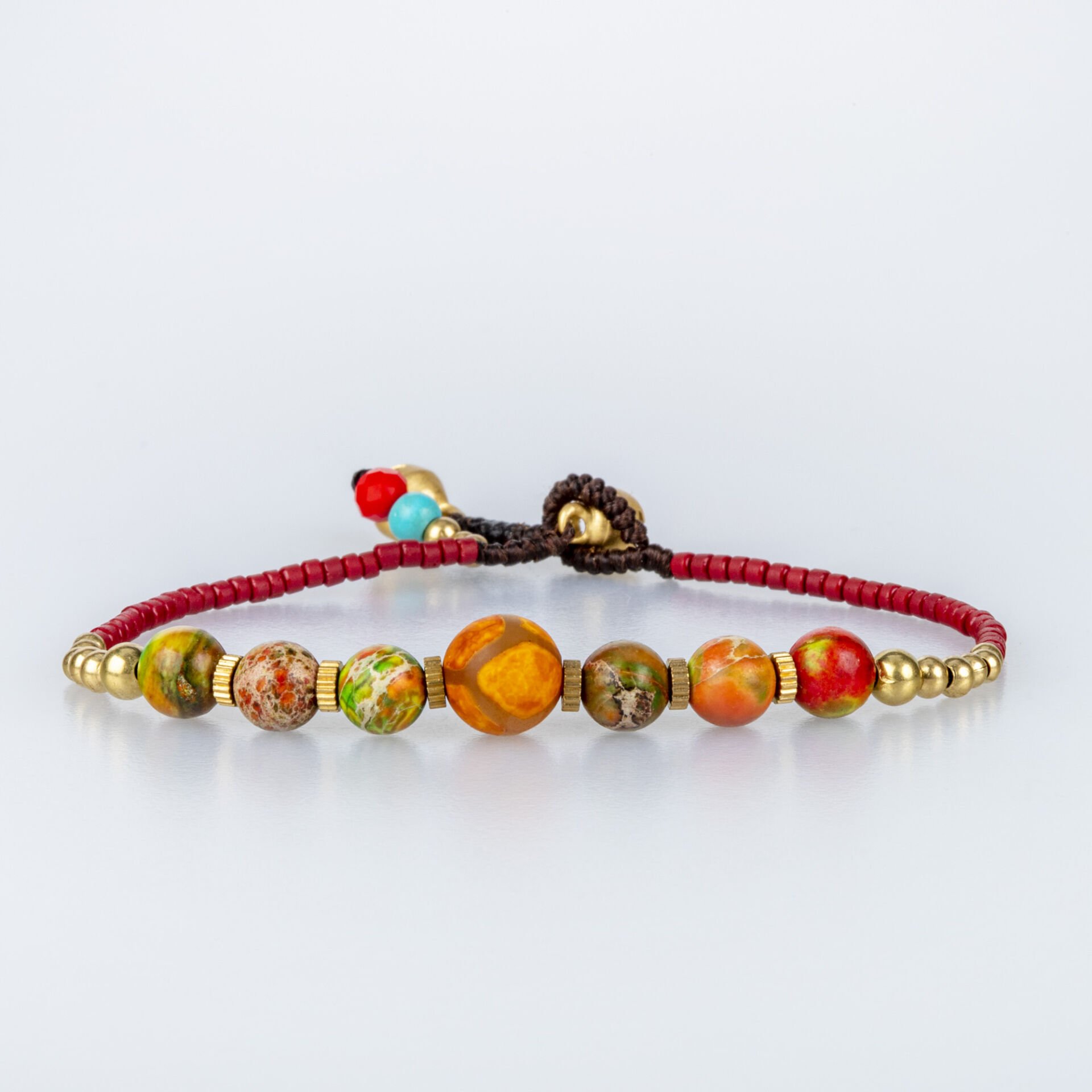 Doğal Taş Tibet Etnik Bileklik