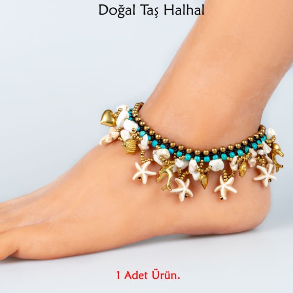 Doğal Taş  Halhal- 5 Renk Seçeneği Renk 2