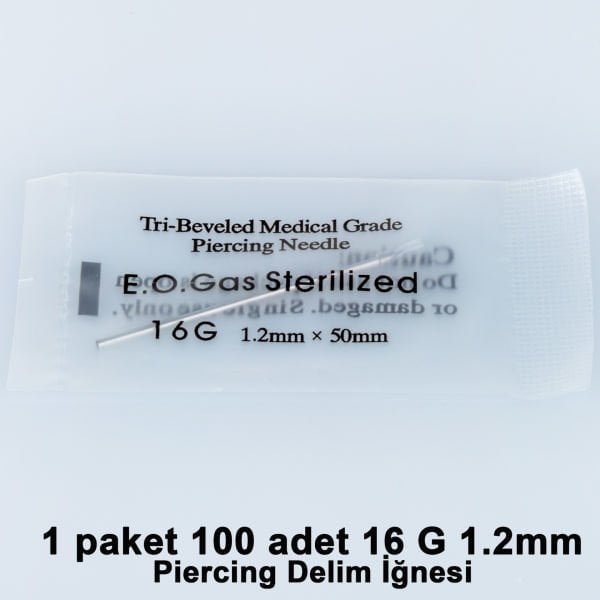 Piercing Needle Package 100 Pieces