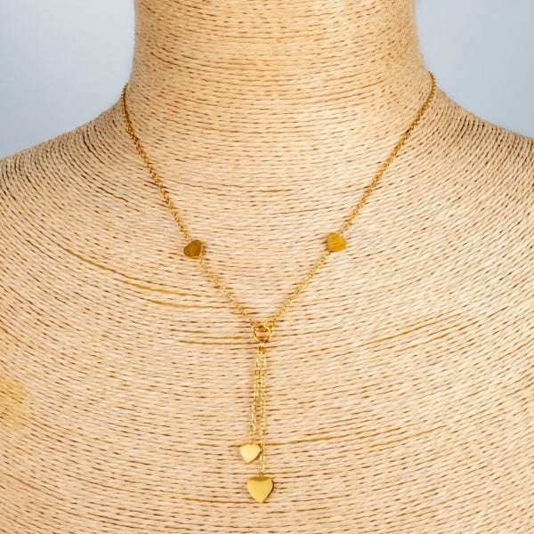 Steel Chain Necklace Heart
