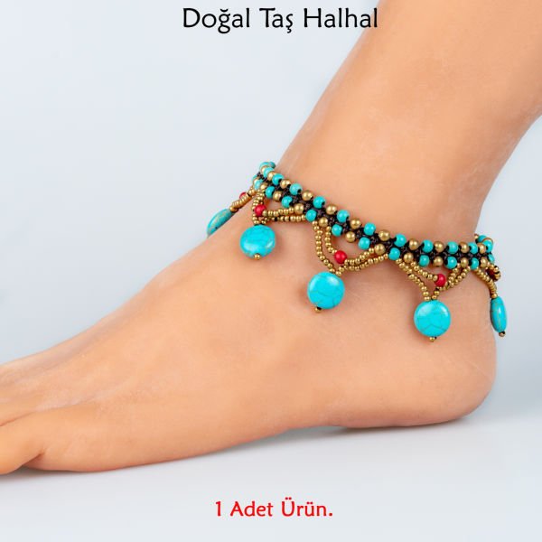 Doğal Taş  Halhal- 4 Renk Seçeneği Renk 2