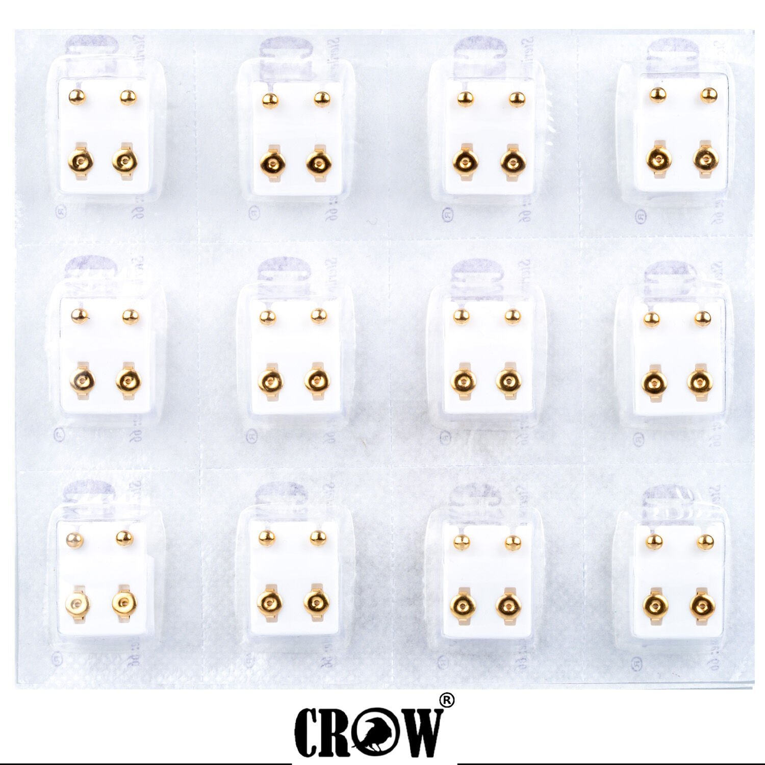 Delim Küpesi 4mm Top 1 Paket 12 Adet