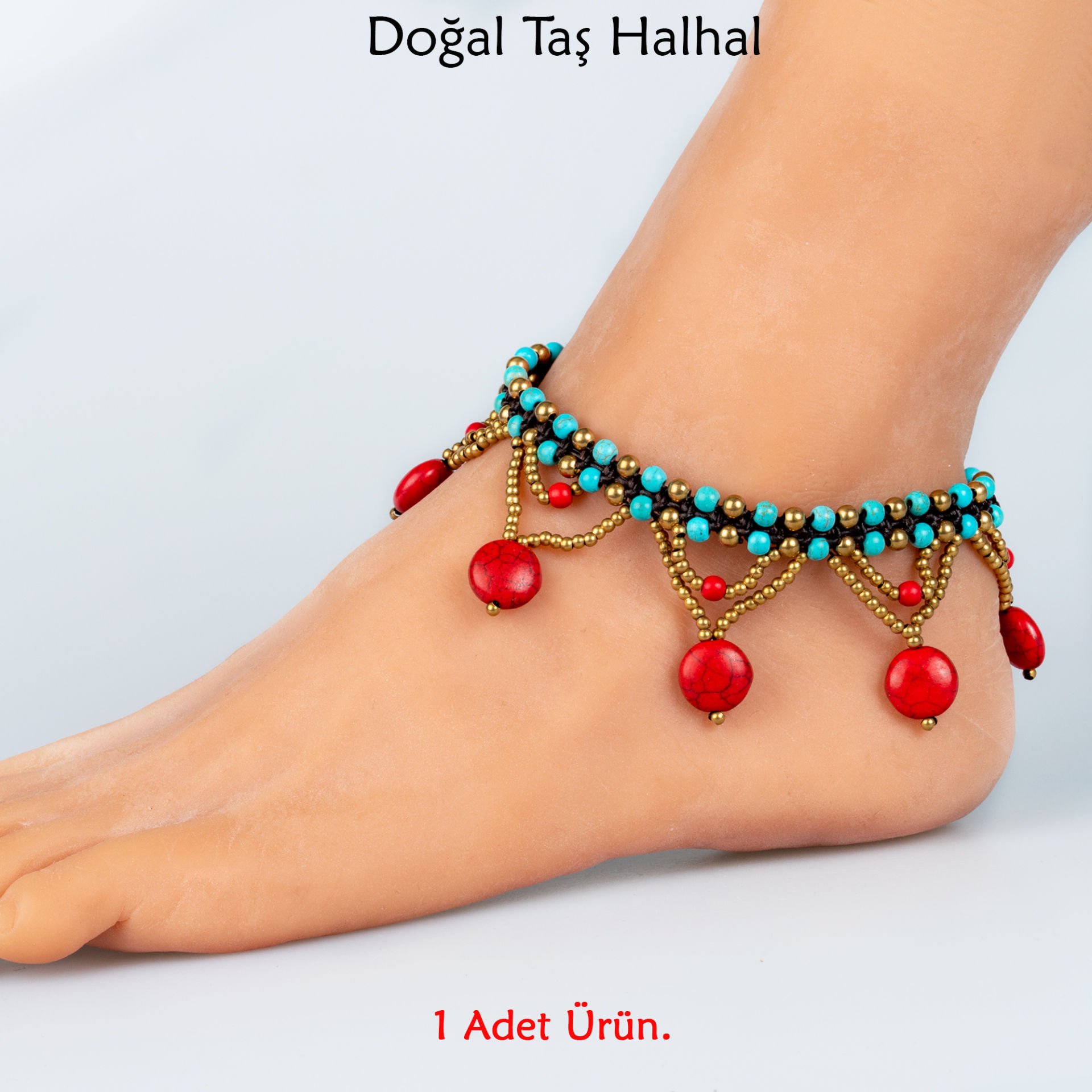Doğal Taş  Halhal- 4 Renk Seçeneği Renk 3