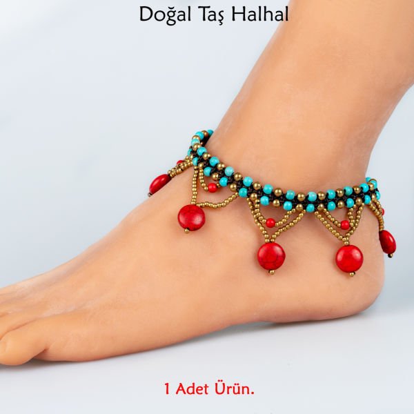 Doğal Taş  Halhal- 4 Renk Seçeneği Renk 3