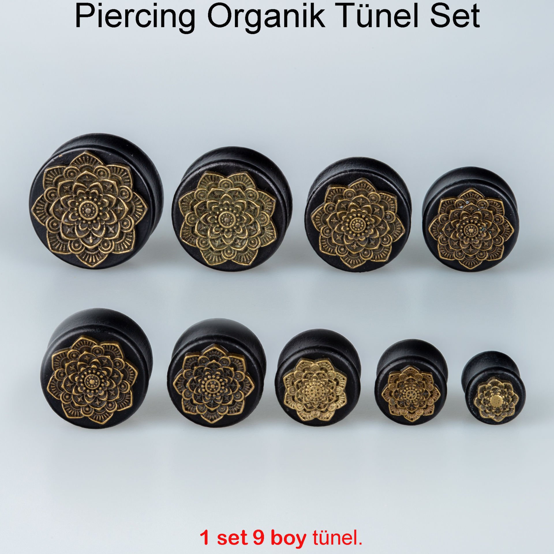 Piercing Tunnel 1 Set 9 Sizes