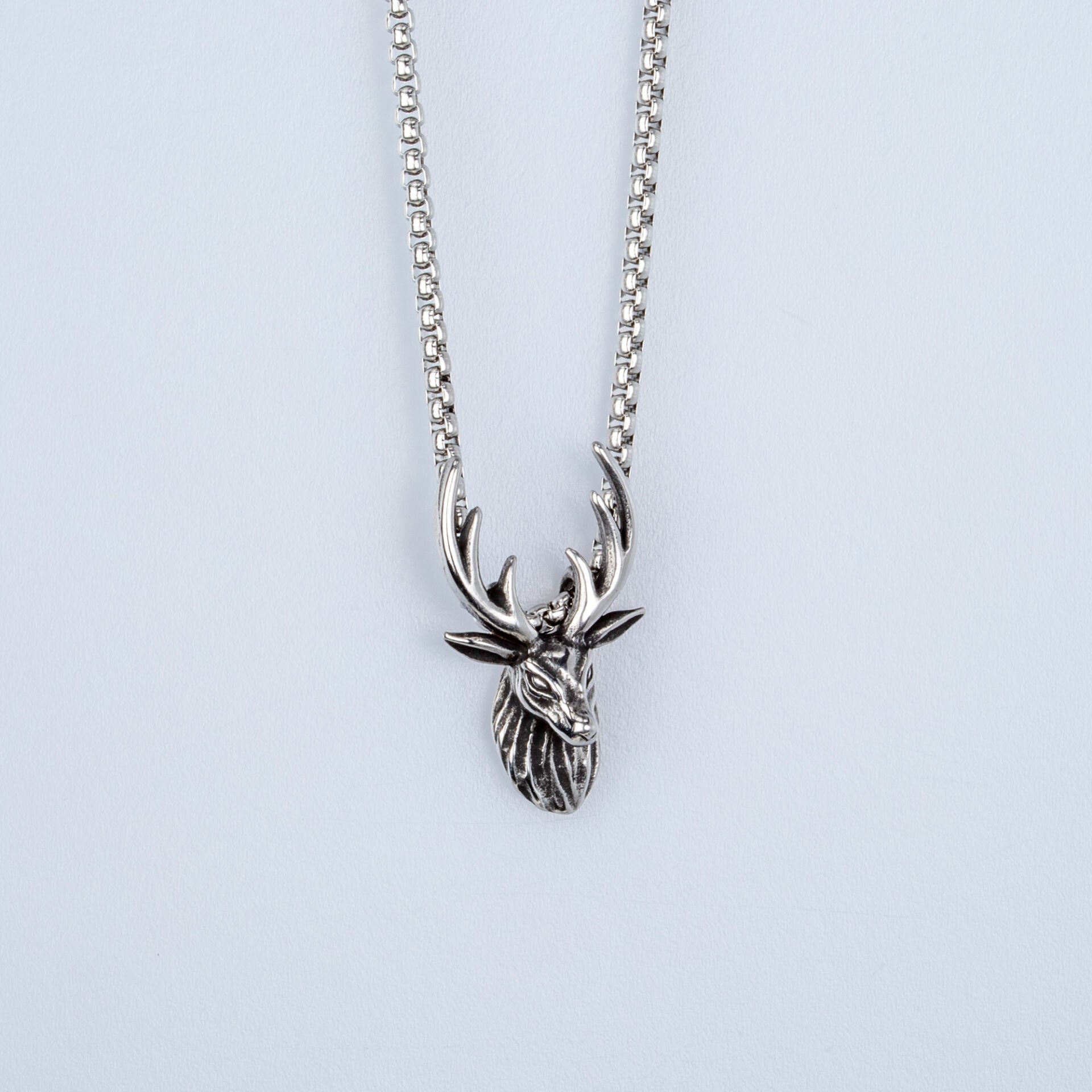 Steel Necklace Deer