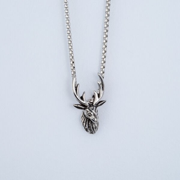 Steel Necklace Deer