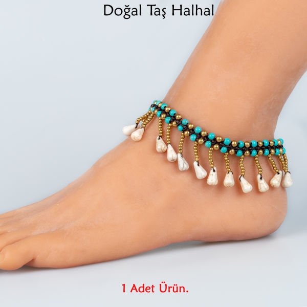 Doğal Taş  Halhal- 4 Renk Seçeneği Renk 1