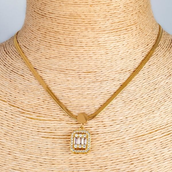 قلادة سلسلة إيطالية من الفولاذ