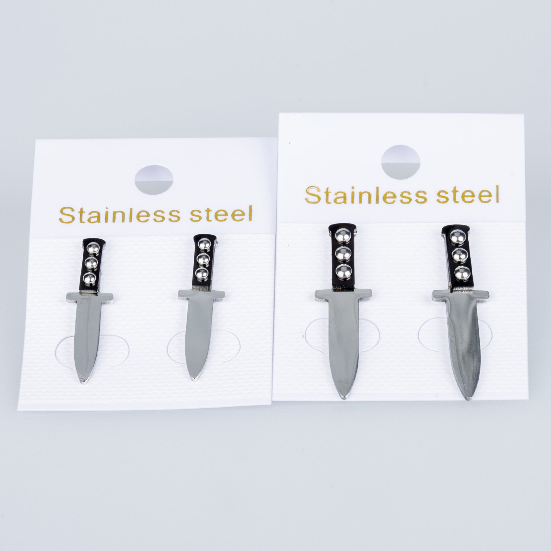 Steel Earring Knife Pair