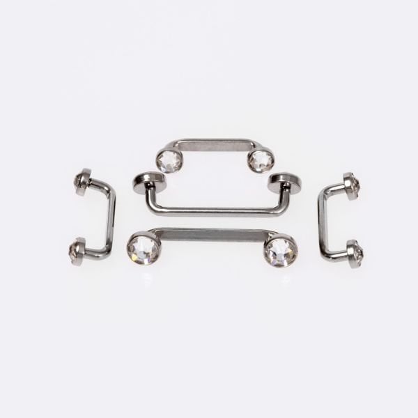 Piercing Titanyum Micro Dermal 3mm Taşlı