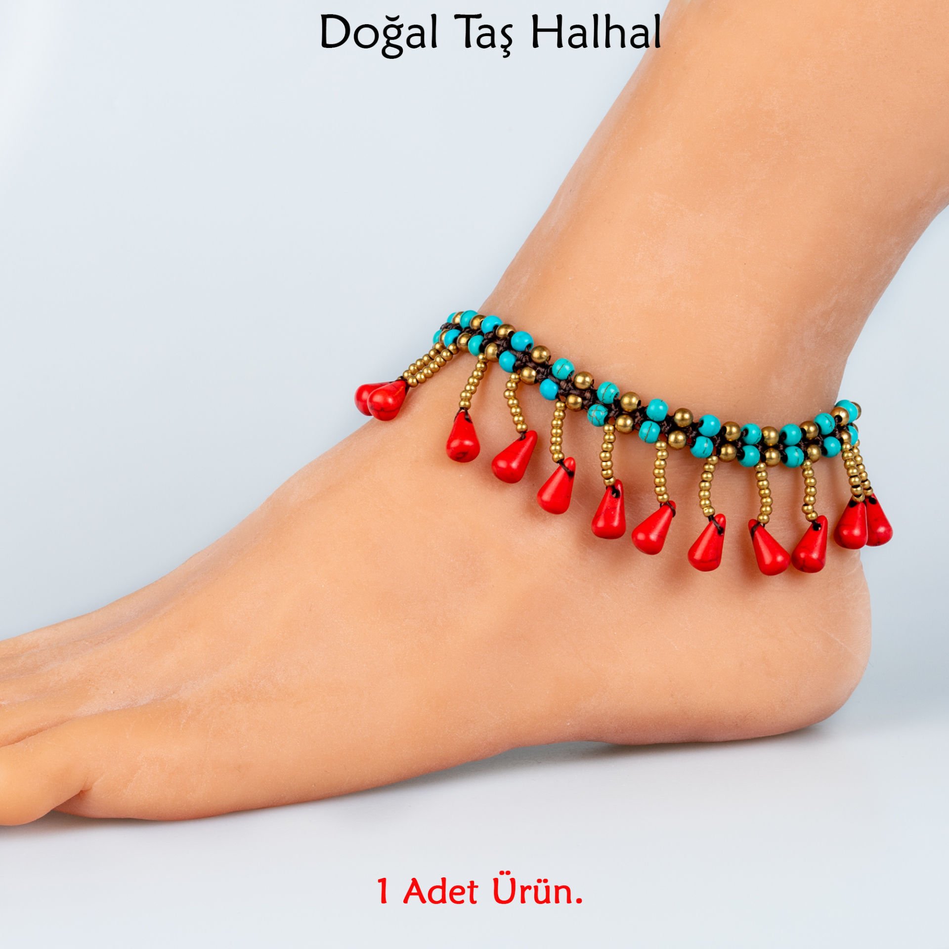 Doğal Taş  Halhal- 4 Renk Seçeneği Renk 3