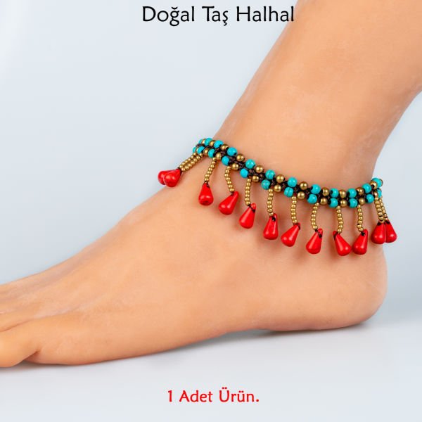 Doğal Taş  Halhal- 4 Renk Seçeneği Renk 3
