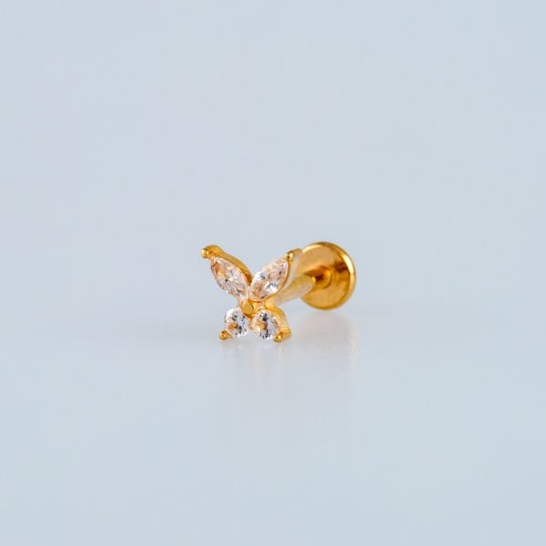Piercing Çelik Tragus Kelebek
