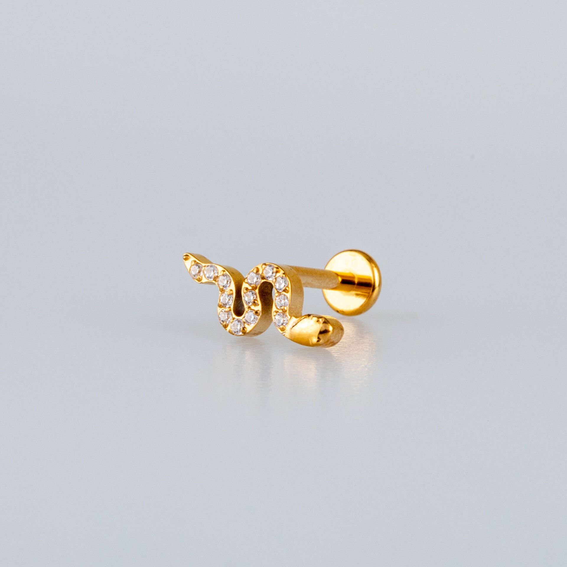 Piercing Titanyum Tragus Yılan