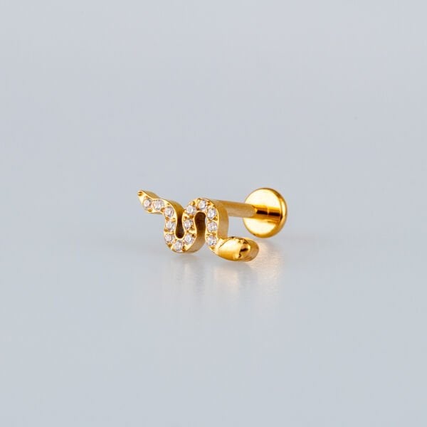 Piercing Titanyum Tragus Yılan