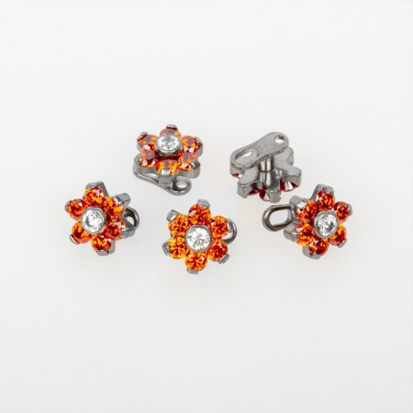 Piercing Dermal Zircon Stone