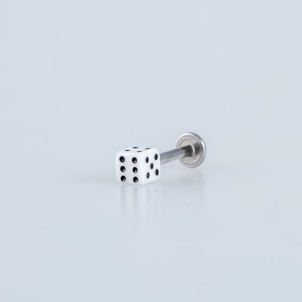 Piercing Labret 3.5mm Dice