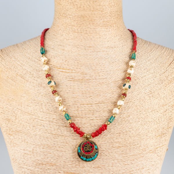 Etnik Doğal Taş Kolye Uzun