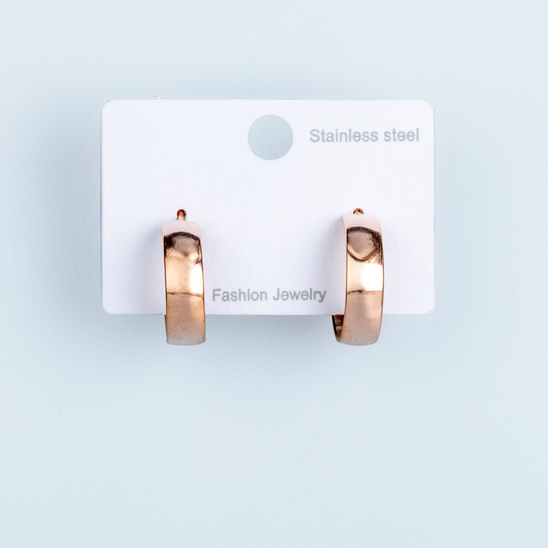 Çelik Küpe Kalp - 1  Çift