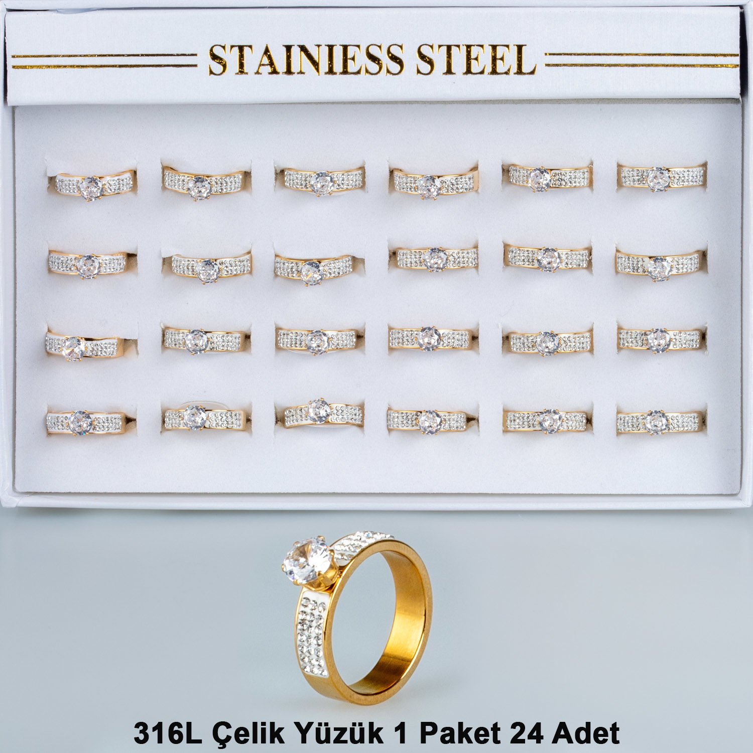 Steel Ring Package 24 Pieces