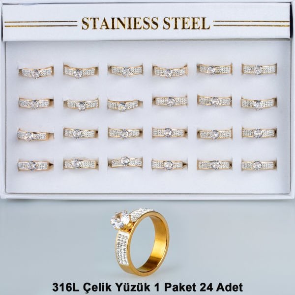 Steel Ring Package 24 Pieces