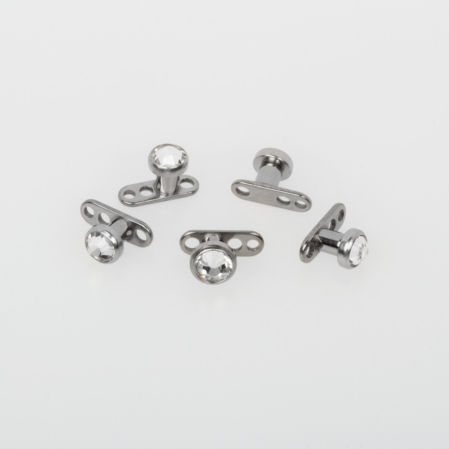 Piercing Titanyum Dermal 3.5mm Taş