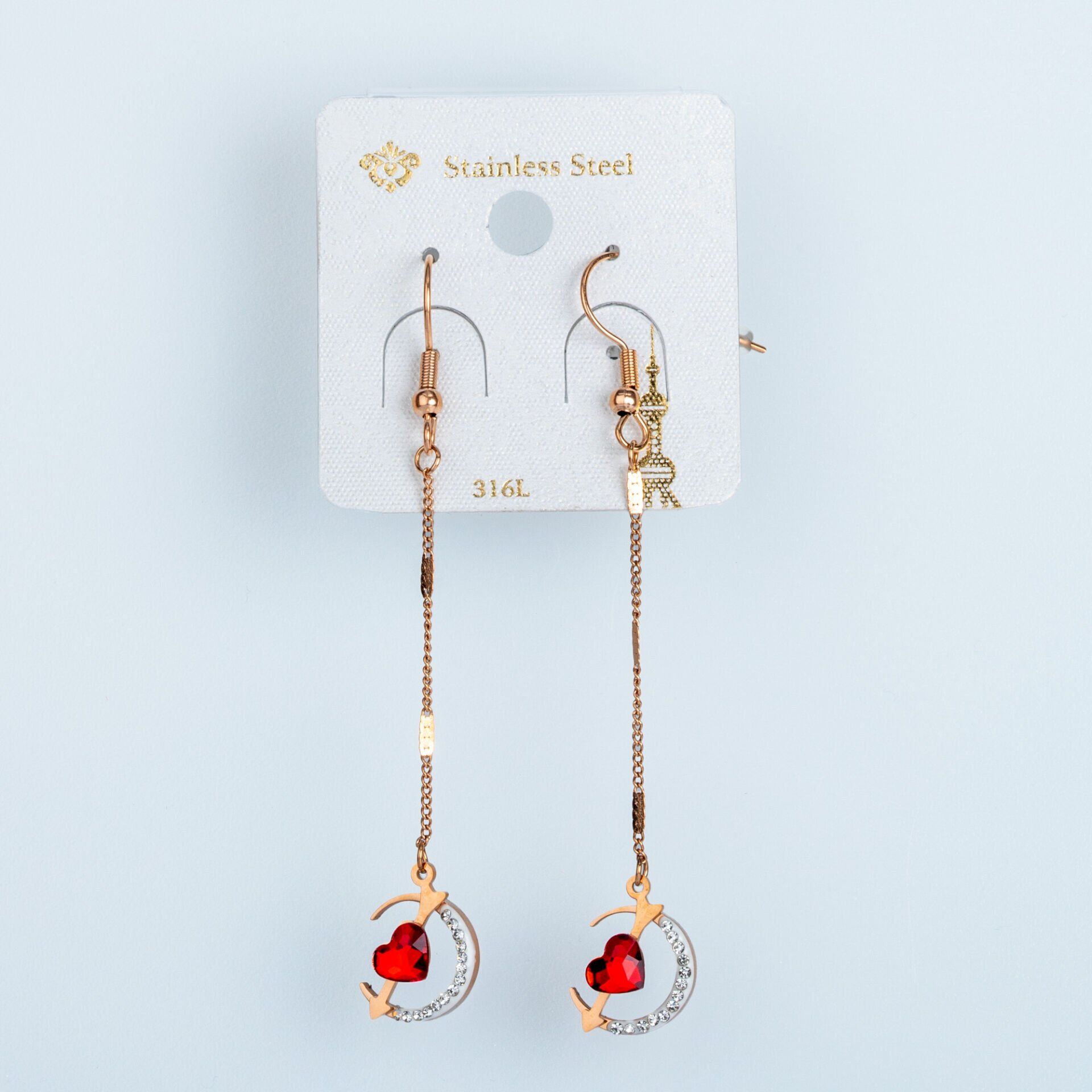 Çelik Küpe Kelebek - 1  Çift