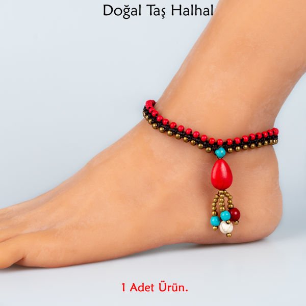 Doğal Taş  Halhal- 4 Renk Seçeneği Renk 3