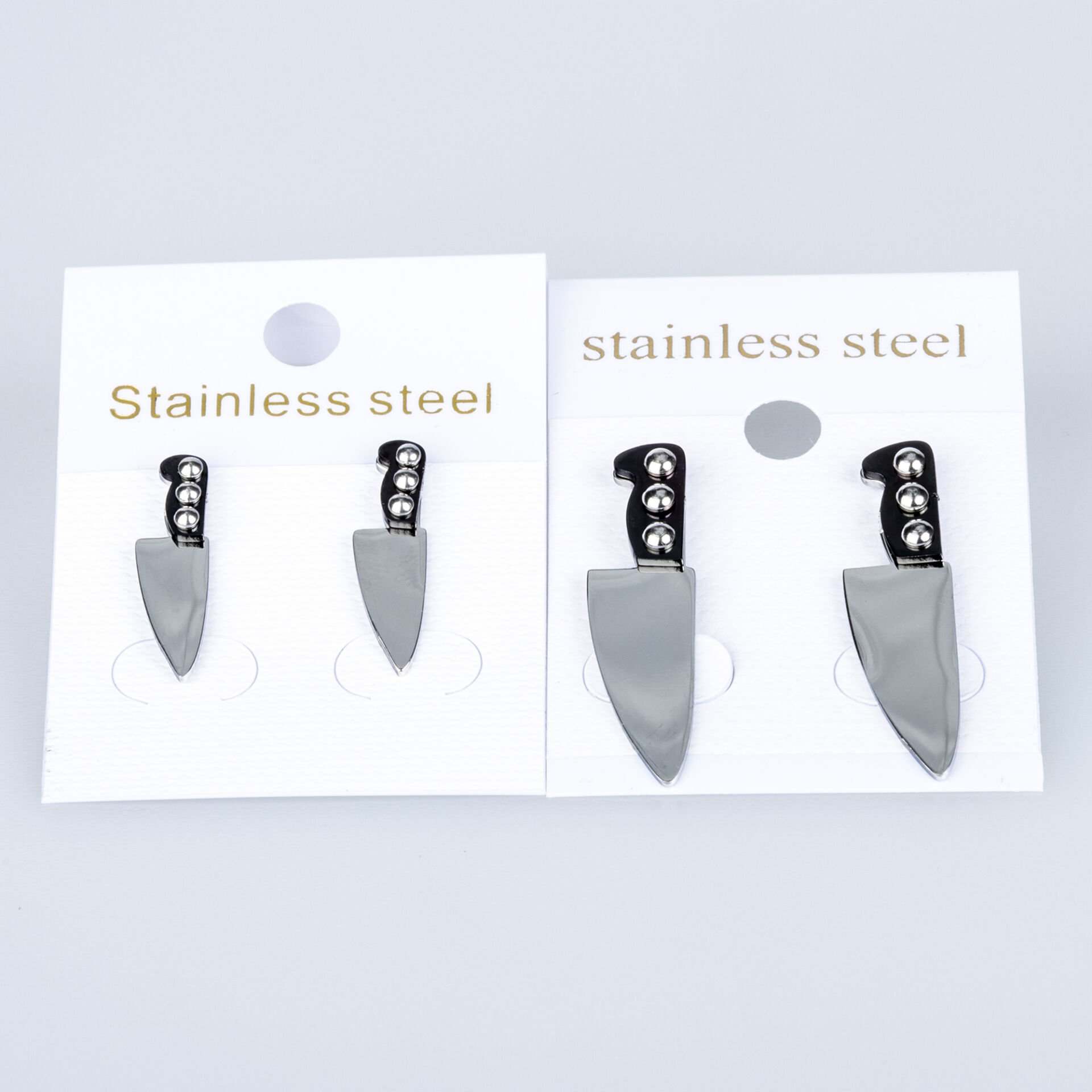 Steel Earring Knife Pair