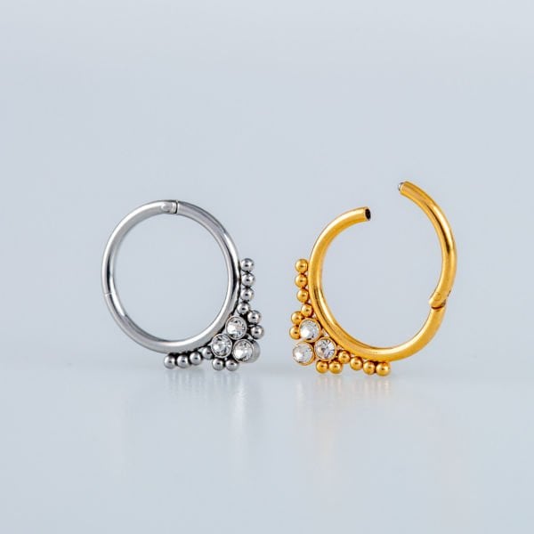 Ring Piercing Segment Stone